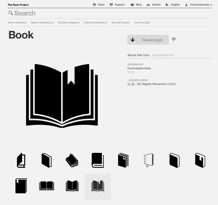 Book icon — The Noun Project